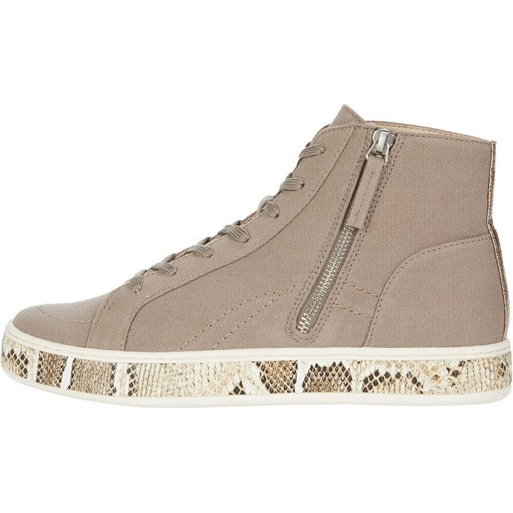Dolce Vita Loreli Sneakers Women's 9.5 Olive Canvas Side Zip Casual Shoes ZAP729 - Picture 2 of 10